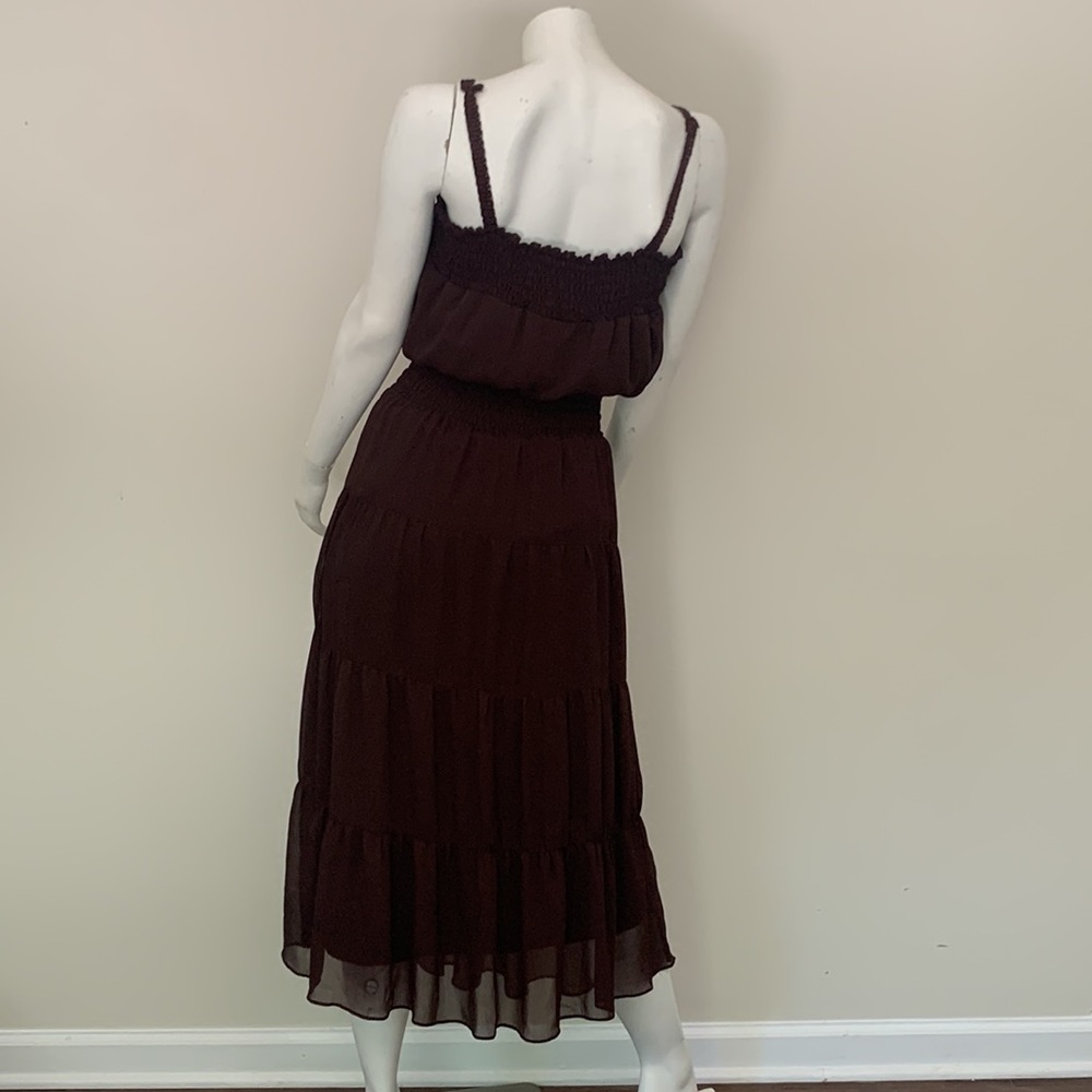 Dress Barn Women's Regular Polyester Mid-Calf Spaghetti Strapp Sleeve Dress 8 - Picture 2 of 9
